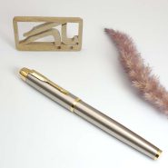 پارکر خودنویس استیل گیره طلا آی ام Parker IM FP Steel with gold trim