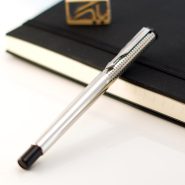 خودنویس پارکر وکتور پریمیوم مربعی استیل PARKER Vector premium shiny stainless steel chiselled fountain pen
