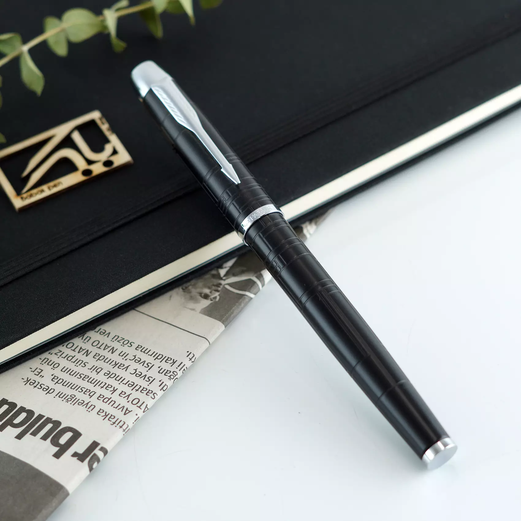 خودنویس پارکر مشکی شطرنجی آی ام پریمیوم Parker IM premium FP