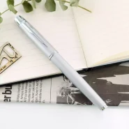 پارکر خودنویس استیل متالیک نقره ای آی ام Parker IM Metallic Fountain Pen