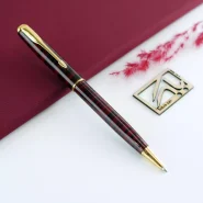 پارکر خودکار سونت قرمز گیره طلایی Parker sonnet gold clip BP