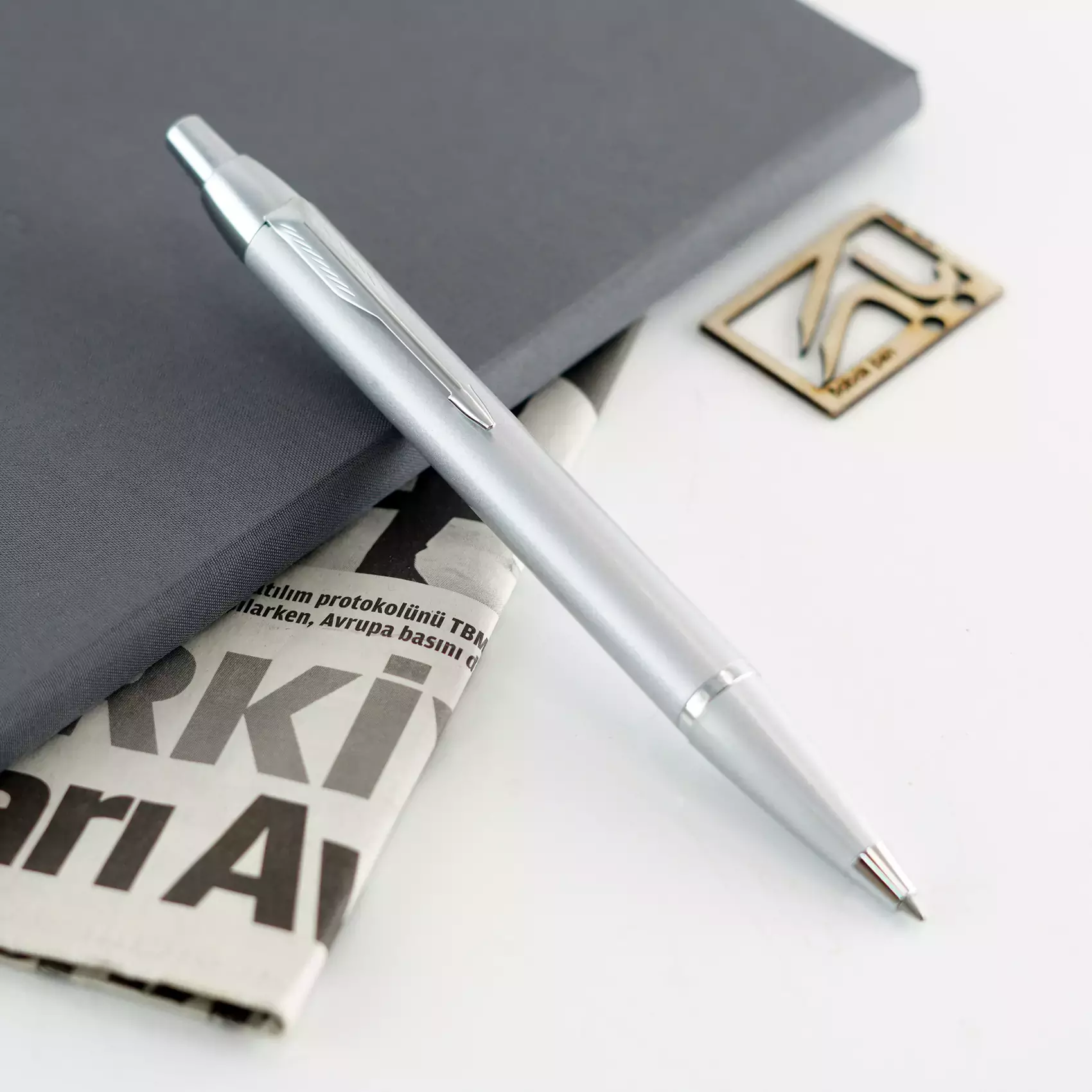 پارکر خودکار استیل متالیک نقره ای آی ام [خوش قیمت] Parker IM Silver BP
