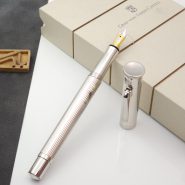 گراف فون فابرکاستل خودنویس کلاسیک پلاتین 145560 GRAF VON FABER-CASTELL FP Classic platinum-plated M