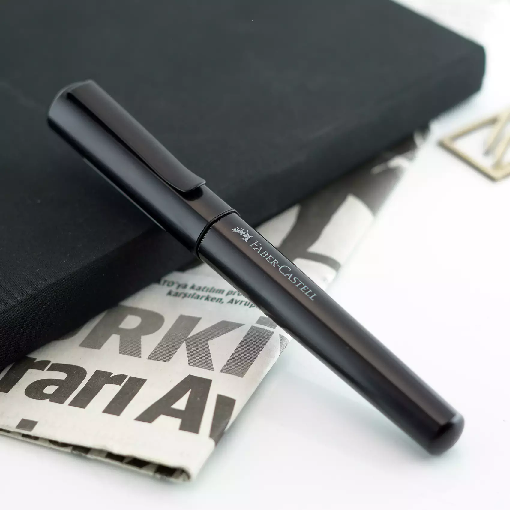 فابرکاستل روان نویس هگزو مشکی 140505 FABER-CASTELL Hexo Rollerpen Black