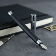 فابرکاستل خودنویس امبیشن رزین مشکی 148140 FABER-CASTELL Ambition Fountain Pen Black Resin