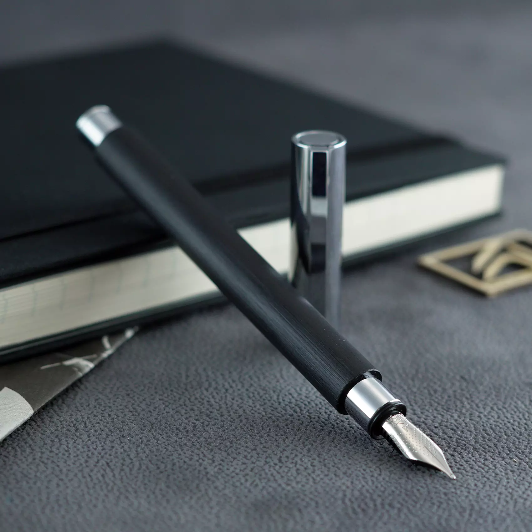 فابرکاستل خودنویس امبیشن رزین مشکی 148140 FABER-CASTELL Ambition Fountain Pen Black Resin