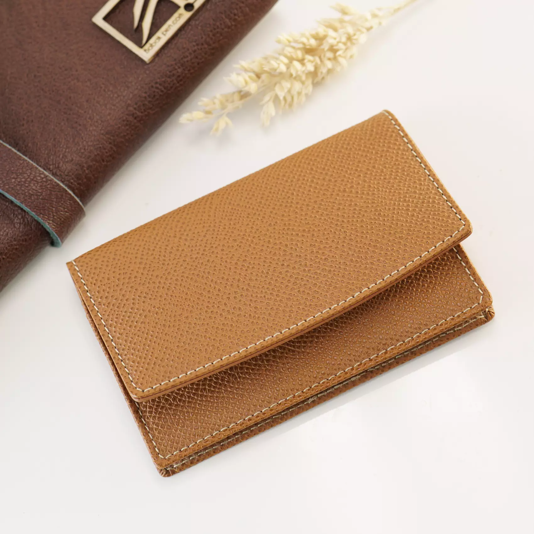 کیف جای کارت بیزنس گراف فون فابرکاستل قهوه ای 118884 GRAF VON FABER-CASTELL Epsom business card case