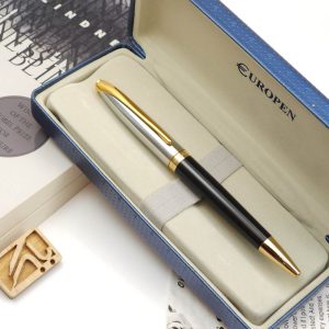 یوروپن رینگ نیمه کروم مشکی مات Europen Ring Black steel clip mat - خودکار یوروپن