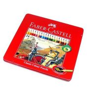 فابرکاستل مداد رنگی فلزی کلاسیک 24 رنگ 115845 FABER-CASTELL Colour pencils hexagonal