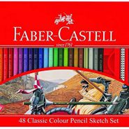 فابرکاستل مداد رنگی تخت کلاسیک 48 رنگ 115849 FABER-CASTELL Colour pencils hexagonal