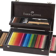 فابرکاستل مداد رنگی فول 3 طبقه جعبه چوبی FABER-CASTELL Art & Graphic Collection wooden case pieces 110085