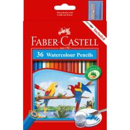 فابرکاستل مداد رنگی آبرنگی مقوایی طوطی 36 رنگ 114466 FABER-CASTELL WaterColour pencils