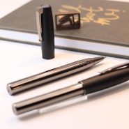 فابرکاستل روان نویس لووم گان متال براق 149245 FABER-CASTELL Loom Gunmetal RB