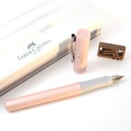 فابرکاستل خودنویس پرل 140986 FABER-CASTELL Fp Grip Pearl Edition M - رزگلد