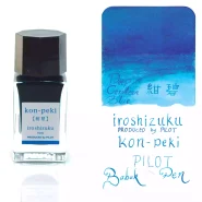 جوهر خودنویس ایروشیزوکو پایلوت آبی نیلگون عمیق کن پکی PILOT IROSHIZUKU INK Kon-Peki (Deep cerulean blue) 15ml