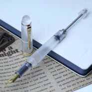 ازوین خودنویس وکیوم شفاف Asvine Vacuum Filling Matte Transparent V126