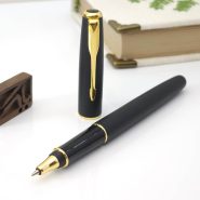 پارکر روان نویس سونت مشکی گیره طلایی Parker Sonnet Matte Black Gold Trim RP