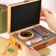 ست مهر و موم با جعبه چوبی SEALING SET Wooden box A02