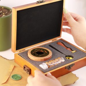 ست مهر و موم با جعبه چوبی SEALING SET Wooden box A02