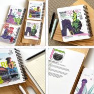 دفتر پيل لجند شهرها جلد سخت سیم دار PILL NOTEBOOK Legend Cities