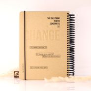 دفتر پيل نت لایف جلد سخت کرافتی سیم بغل PILL Life notebook A5
