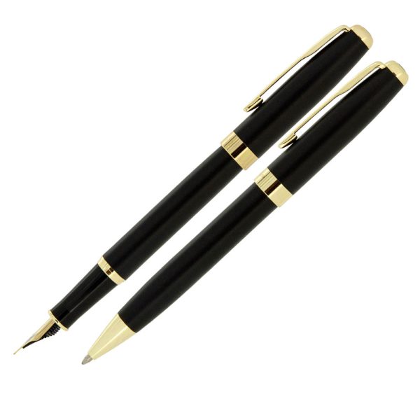 خودنویس و روان نویس و خودکار مشکی طلایی ملودی MELODY Black 37