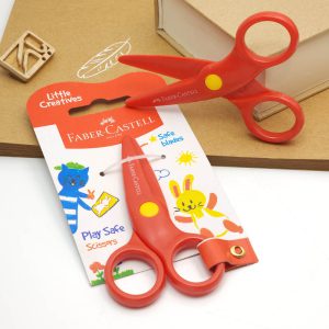 قیچی بدون تیغه ی بلیستر فابرکاستل Faber-Castell Play safe scissors 180124