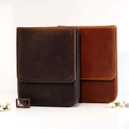 کیف چرم جا قلمی 6 تایی Handmade Leather 6 pack pen case