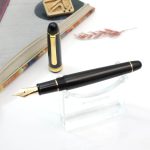 خودنویس پلاتینیوم سنتری مشکی گیره طلا مدل 3776 Platinum Century FP Black gold trim