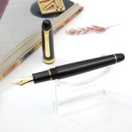 خودنویس پلاتینیوم سنتری مشکی گیره طلا مدل 3776 Platinum Century FP Black gold trim