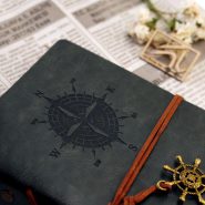 دفترچه یادداشت طرح کارائیب سایز متوسط - خاکستری