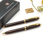 خودکار و خودنویس شیفر قهوه ای / طلایی SHEAFFER Brown / Gold 100