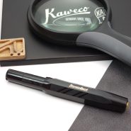خودنویس کاوکو کلاسیک اسپرت گیلوش مشکی KAWECO Classic sport Guilloche FP Black