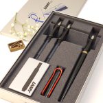 ست خوش نویسی (کالیگرافی) خودنویس لامی جوی مشکی گیره قرمز LAMY Joy calligraphy set black with red clip 15