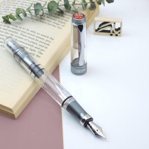خودنویس توییزبی الماس پیستونی نیکل خاکستری TWSBI DIAMOND 580 ALR Piston filling Nickel grey