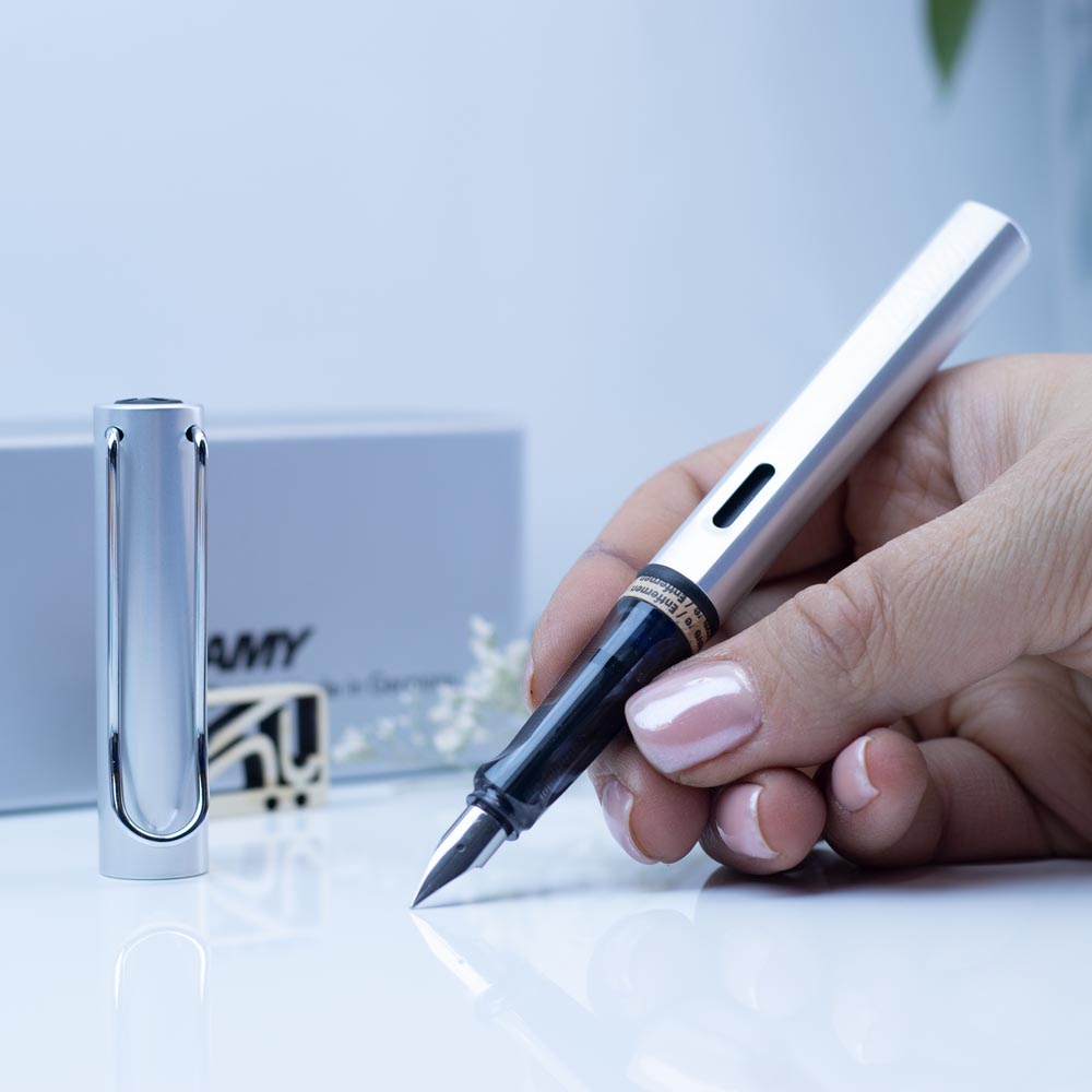 لامی خودنویس آل استار نقره ای LAMY AL STAR FP White silver 25