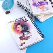 دفتر پيل لجند سینماگران جلد سخت سیم دار PILL NOTEBOOK Legend Actors