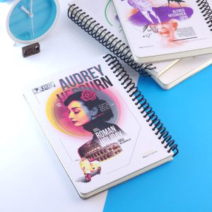 دفتر پيل لجند سینماگران جلد سخت سیم دار PILL NOTEBOOK Legend Actors
