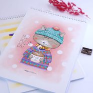 دفتر نقاشی پيل رحلی سیم از بالا PILL painting notebook A4