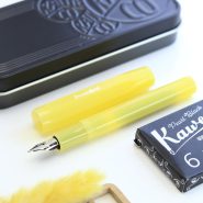 ست خودنویس کاوکو فراستد اسپرت موز و کارتریج KAWECO Frosted sport set Sweet banana with cartridge ink