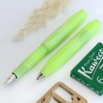 ست خودنویس و خودکار کاوکو فراستد اسپرت لیمو KAWECO Frosted set Fine Lime with cartridge ink