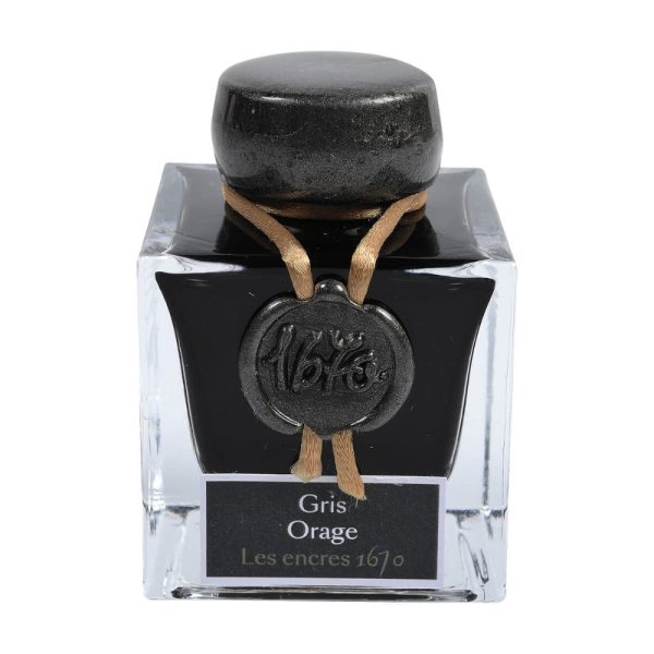 جوهر خودنویس ژاک هربین طوفان خاکستری JACQUES HERBIN INK Gris orage (Stormy grey)