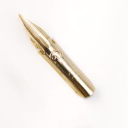 سر قلم طلایی فلزی فلکس Fountain pen gold flex nib G