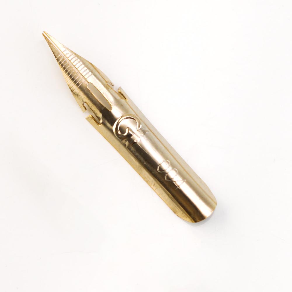 سر قلم طلایی فلزی فلکس Fountain pen gold flex nib G