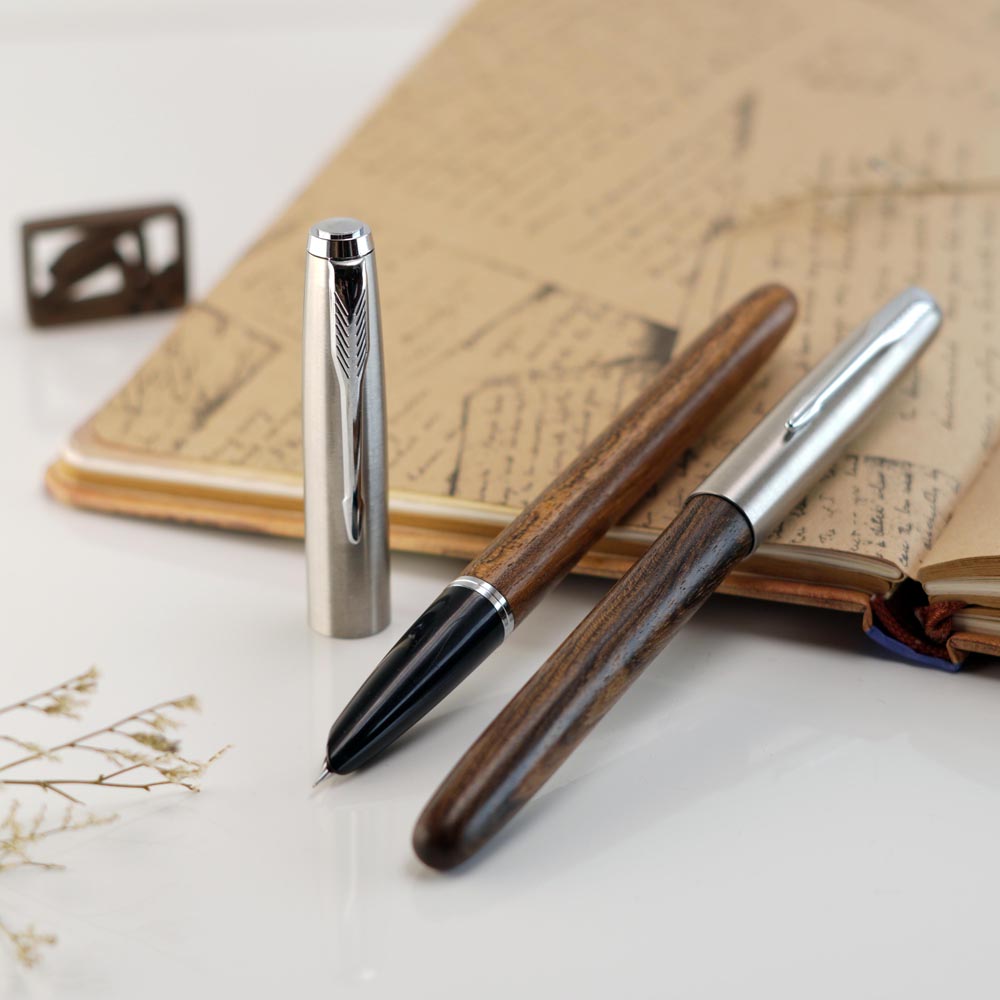جینهاو خودنویس چوبی JINHAO Wenge wood hooded 87