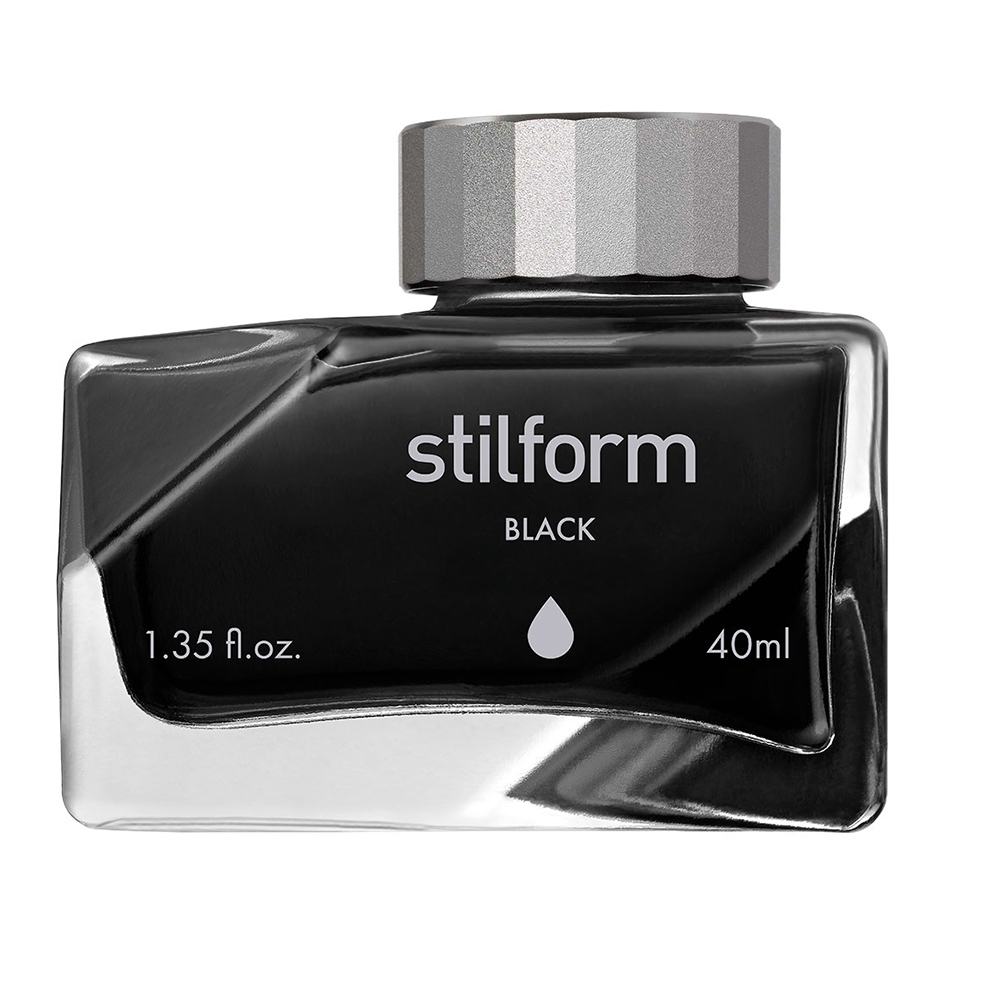 جوهر خودنویس استیل فرم تیلت مشکی STILFORM Tilt ink bottle black