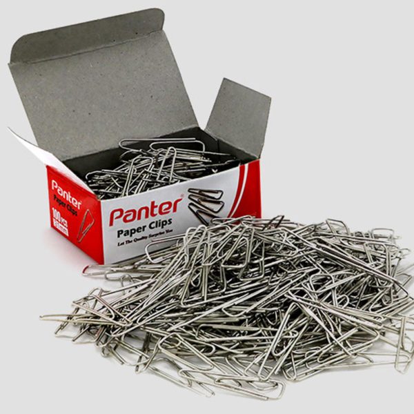 گیره ی کاغذ نقره ای مثلثی پنتر PANTER Triangular paper clips PC 102