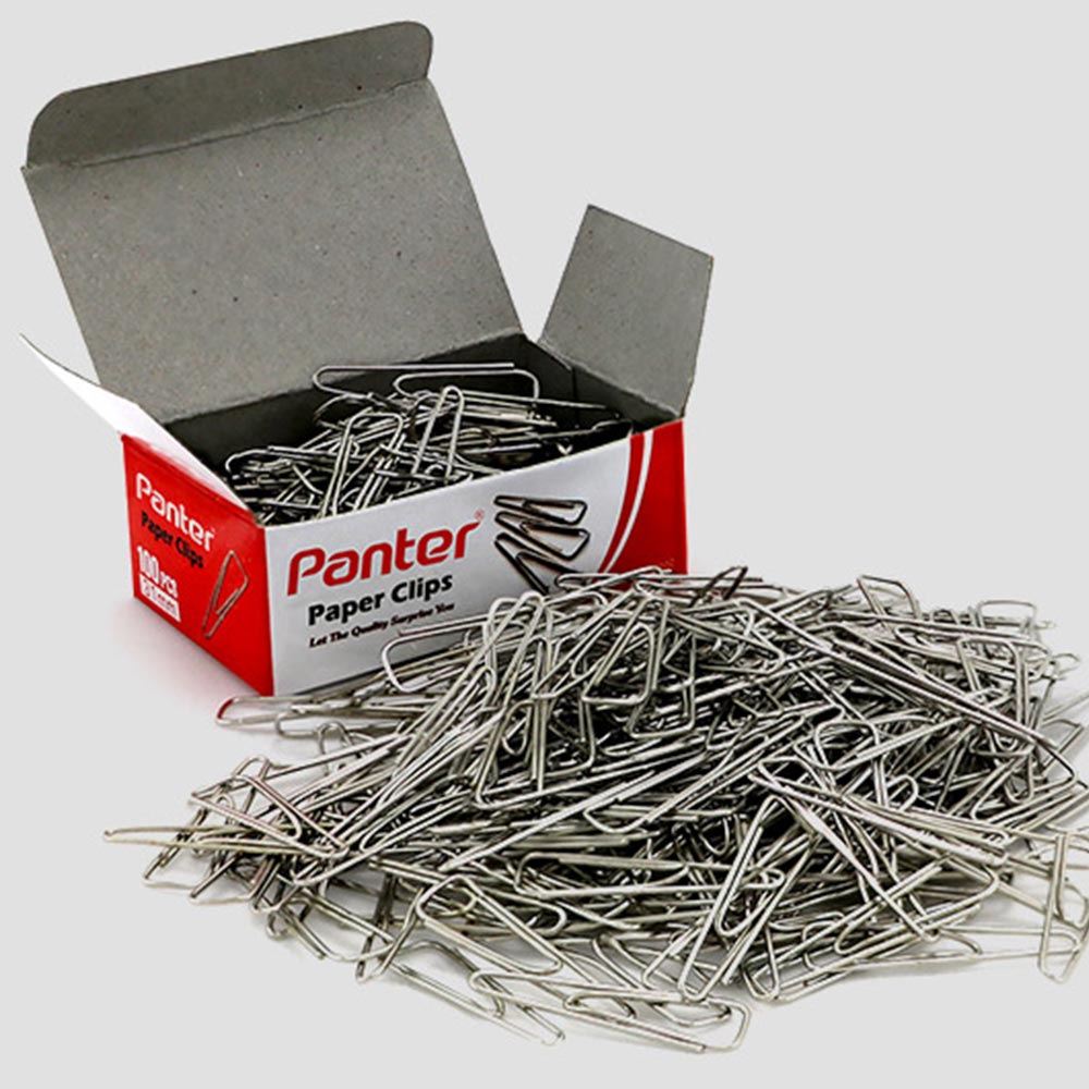 گیره ی کاغذ نقره ای مثلثی پنتر PANTER Triangular paper clips PC 102