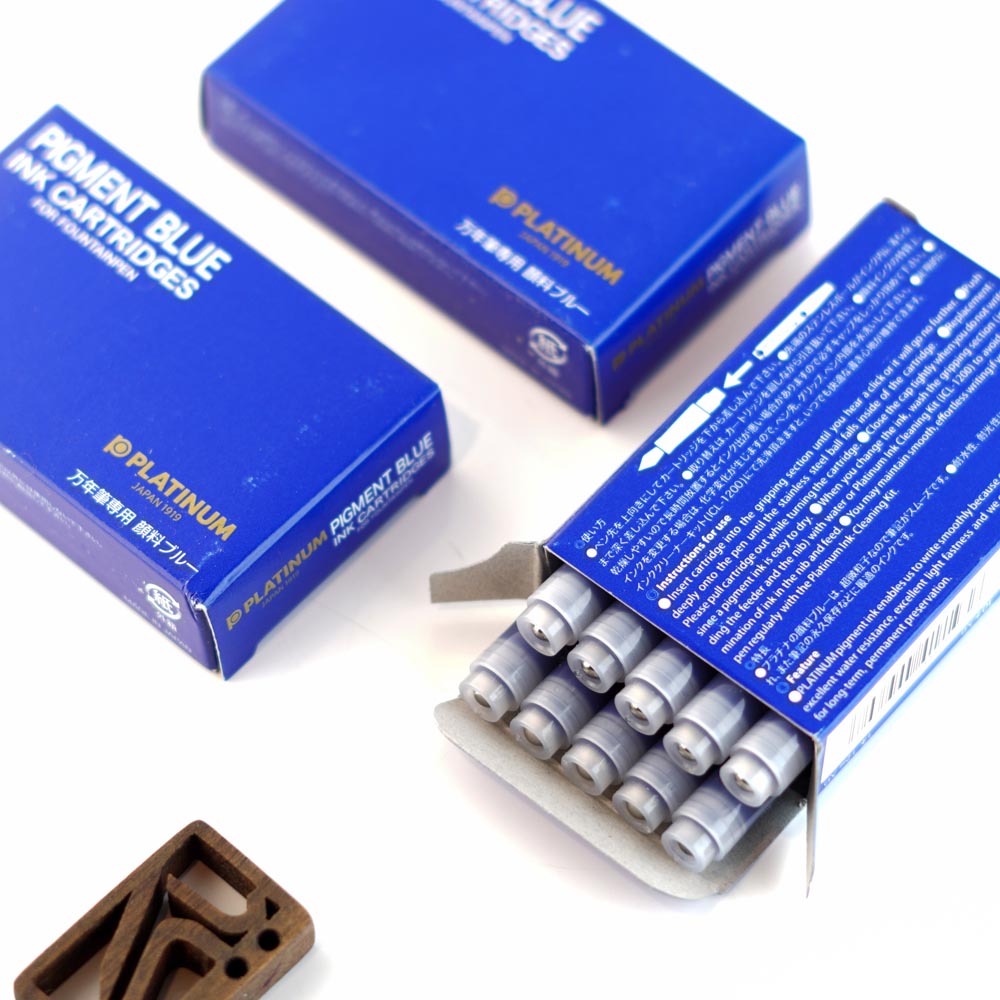یدک کپسول کارتریج پلاتینیوم آبی پیگمنت PLATINUM Cartridge pigment ink blue