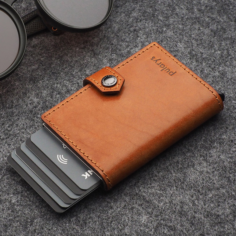 جا کارتی و کیف پول چرم طبیعی پولاریس مدل ایزی PULARYS Easy leather wallet